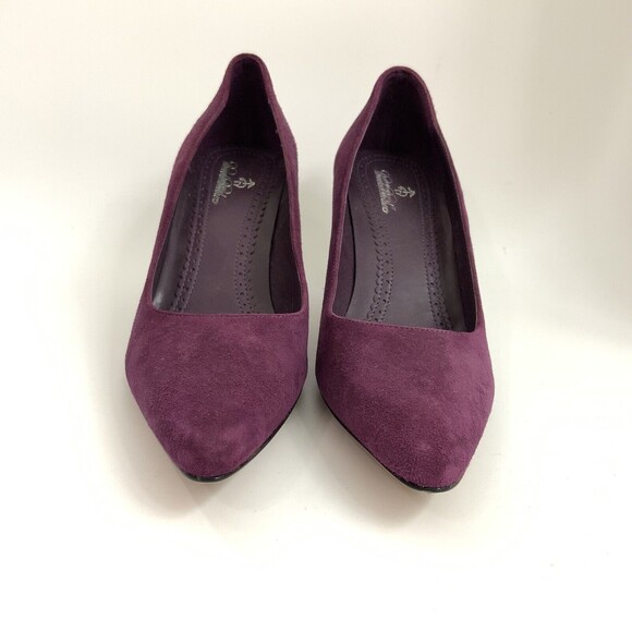 Brooks Brothers Pumps Size 7M Maroon All Leather Point-toe Heels - Picture 4 of 11